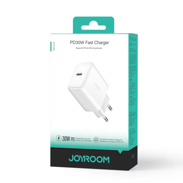 Joyroom JR-TCF24 USB-C PD 30W QC SFC network charger - whiteeng