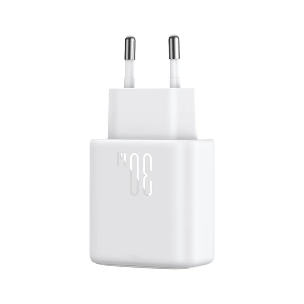 Joyroom JR-TCF24 USB-C PD 30W QC SFC network charger - white + 1m USB-C cableeng
