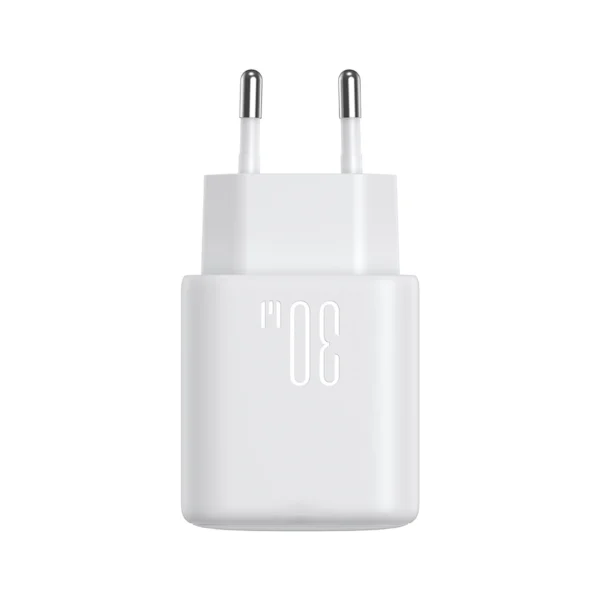 Joyroom JR-TCF24 USB-C PD 30W QC SFC network charger - white + 1m USB-C cableeng
