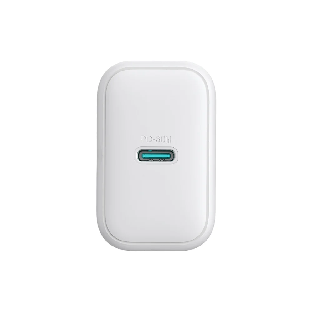 Joyroom JR-TCF24 USB-C PD 30W QC SFC network charger - white + 1m USB-C cableeng