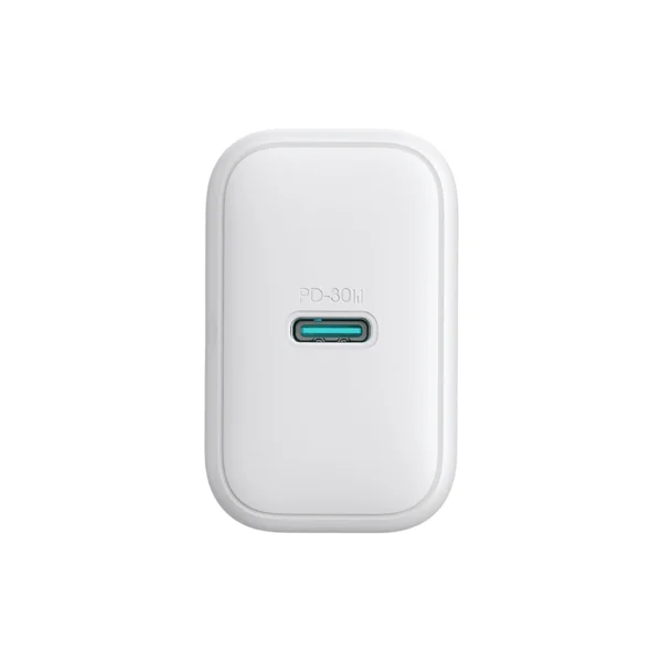 Joyroom JR-TCF24 USB-C PD 30W QC SFC network charger - white + 1m USB-C cableeng