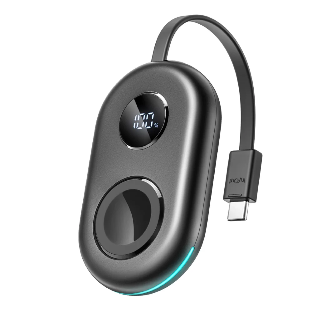 Joyroom JR-W09 3W Wireless Charging Power Bank with USB-C Cable for Apple Watch - Blackeng