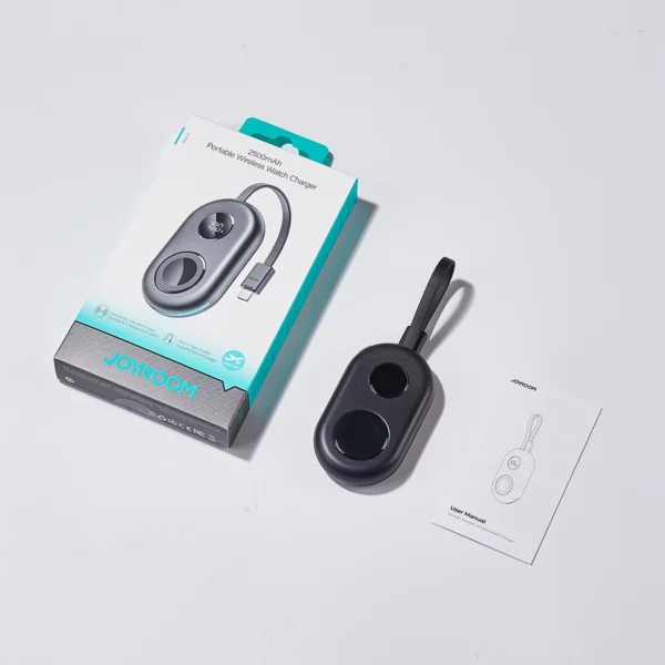 Joyroom JR-W09 3W Wireless Charging Power Bank with USB-C Cable for Apple Watch - Blackeng