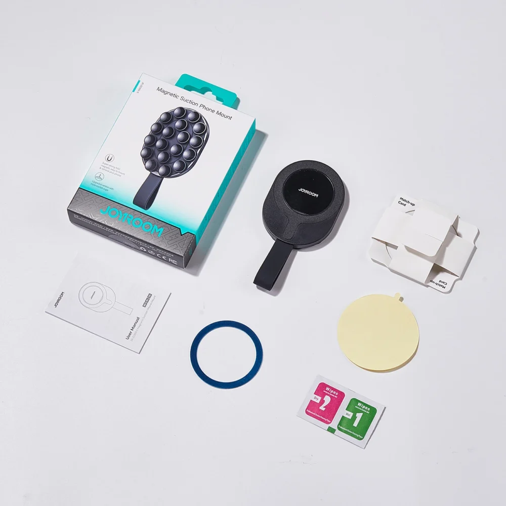 Joyroom JR-ZS393-S magnetic holder with suction cups for 4.7-7" phone - blackeng