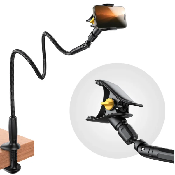 Joyroom JR-ZS389 holder with flexible arm for a desk phone - blackeng