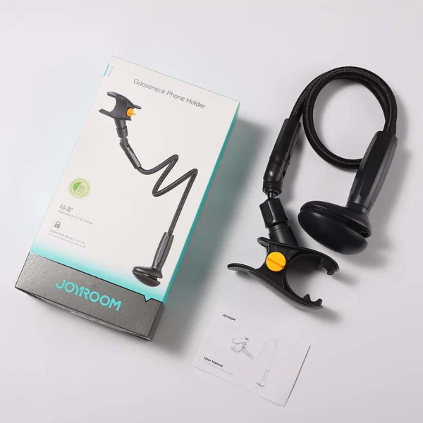 Joyroom JR-ZS389 holder with flexible arm for a desk phone - blackeng