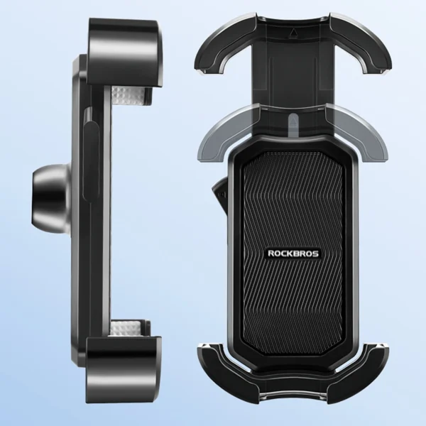 Rockbros 25210032005 Motorcycle Mirror Phone Holder - Blackeng