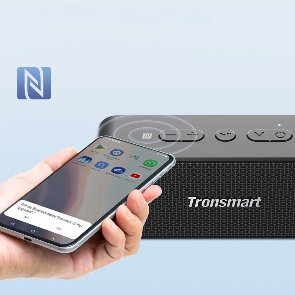 Tronsmart Element T2 Plus Upgraded 20W Bluetooth 5.3 Wireless Speaker - Blackeng