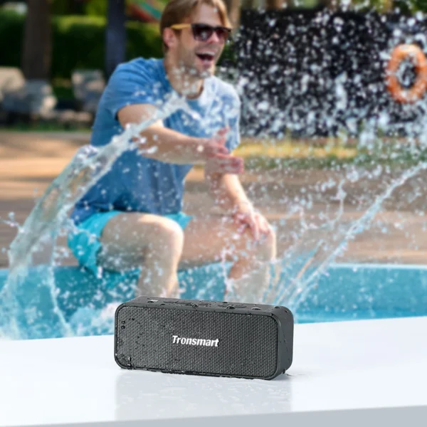 Tronsmart Element T2 Plus Upgraded 20W Bluetooth 5.3 Wireless Speaker - Blackeng