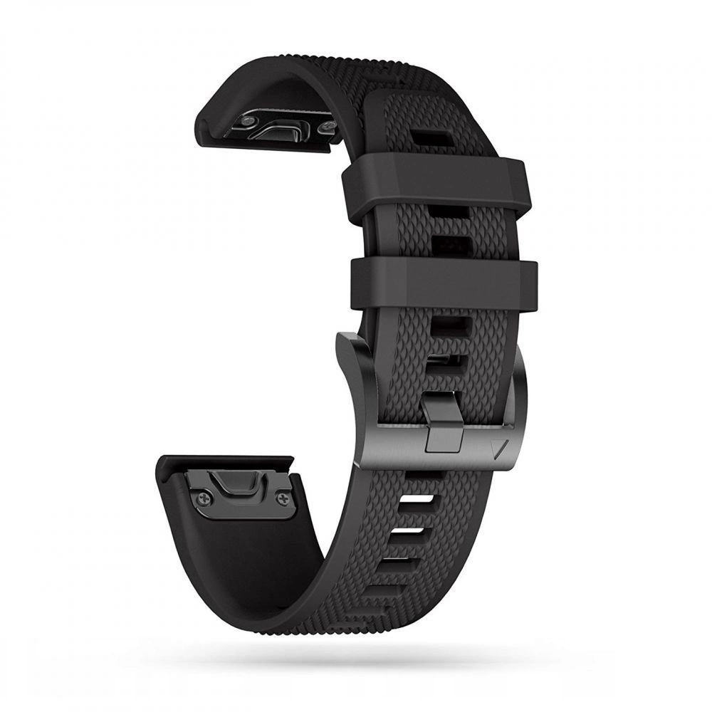 Tech-Protect Smooth Strap for Garmin Fenix 3 / 5X / 3HR / 5X Plus / 6X / 6X Pro / 7X - Blackeng