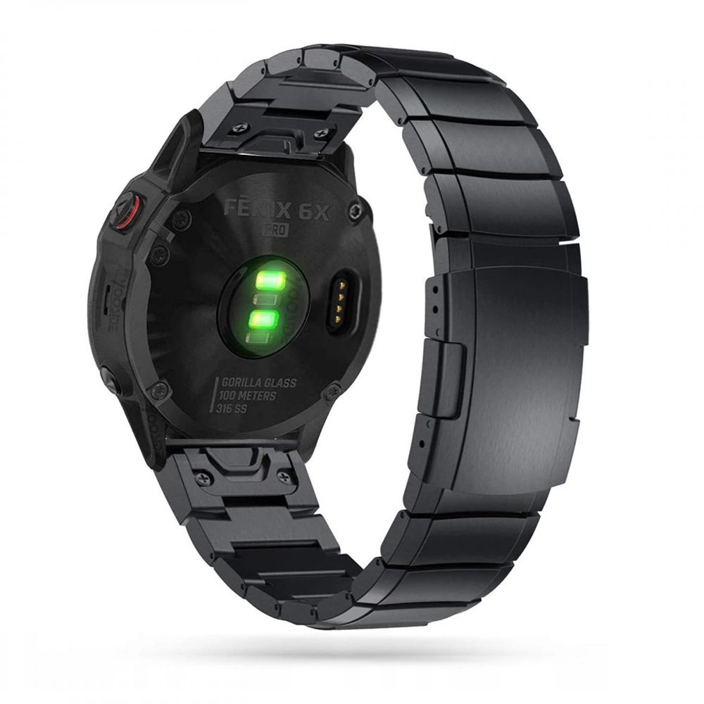 Tech-Protect SteelBand Bracelet for Garmin Fenix 3 / 5X / 3HR / 5X Plus / 6X / 6X Pro / 7X - Blackeng