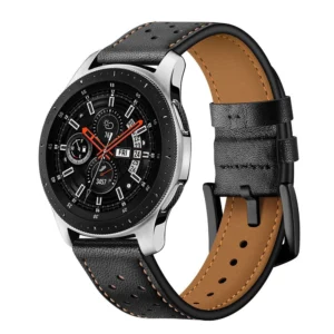 Tech-Protect Leather Strap for Samsung Galaxy Watch 46mm - Blackeng