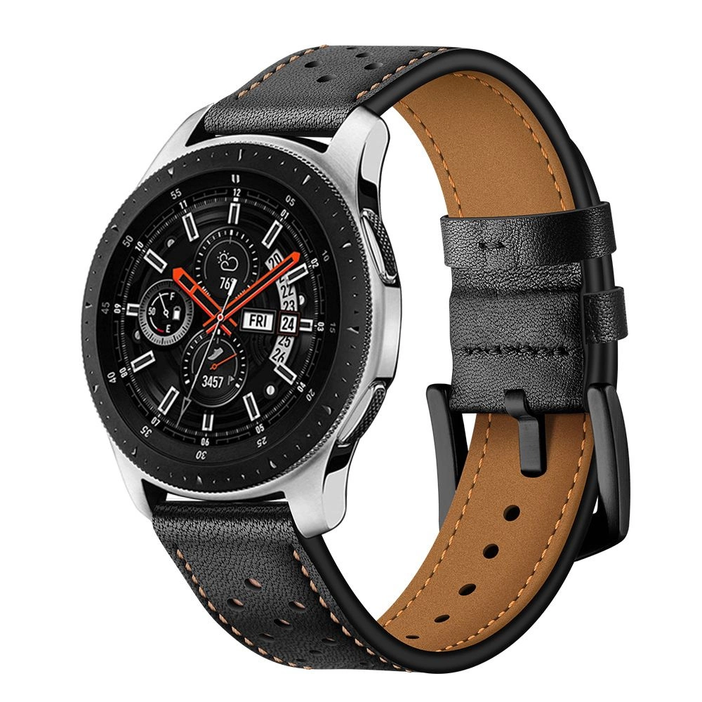 Tech-Protect Leather Strap for Samsung Galaxy Watch 46mm - Blackeng