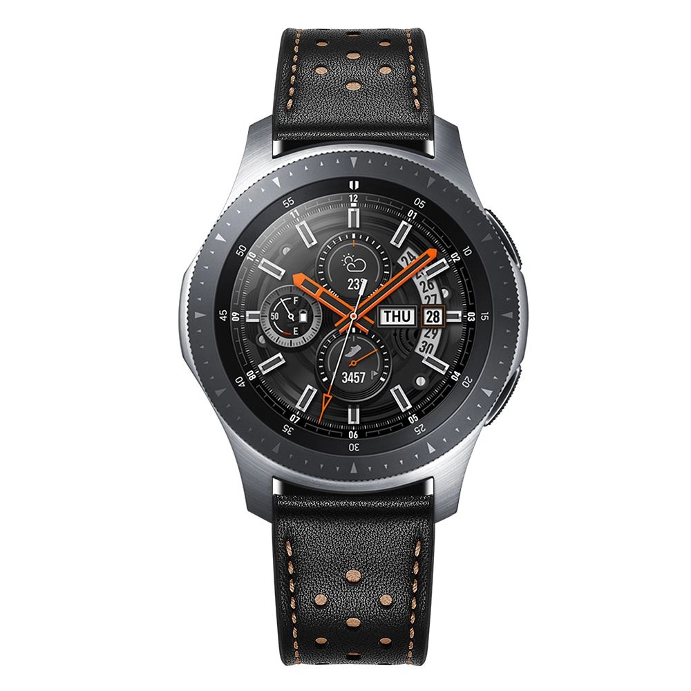 Tech-Protect Leather Strap for Samsung Galaxy Watch 46mm - Blackeng