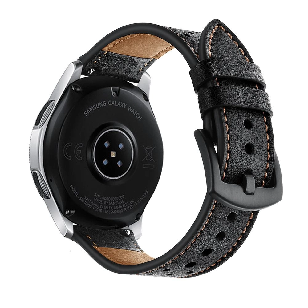 Tech-Protect Leather Strap for Samsung Galaxy Watch 46mm - Blackeng