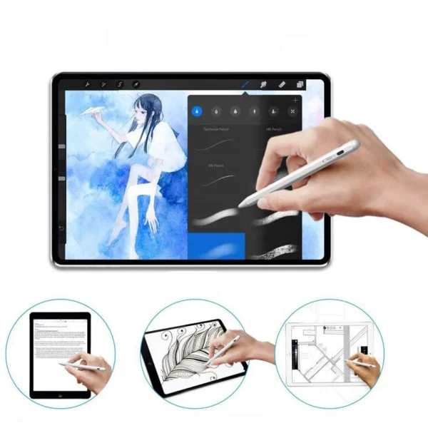 Tech-Protect Digital Stylus Magnetic for iPad - Whiteeng