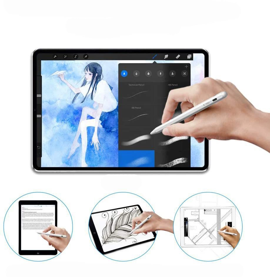 Tech-Protect Digital Stylus Magnetic for iPad - Whiteeng