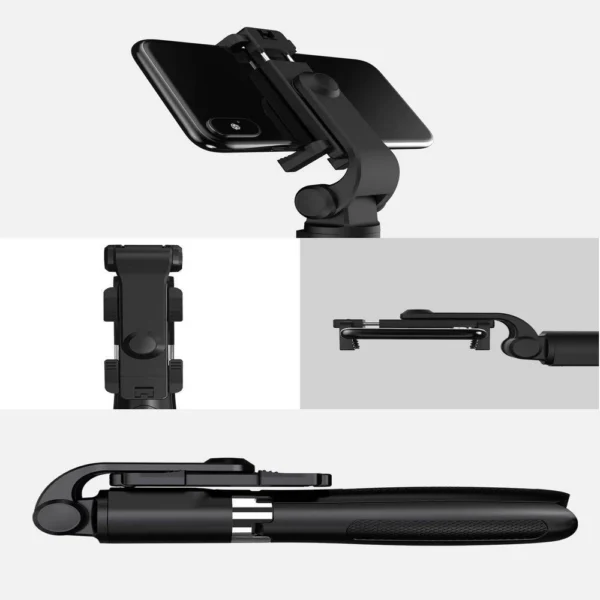 Tech-Protect L01S Bluetooth Selfie Stick with Tripod up to 70cm - Blackeng