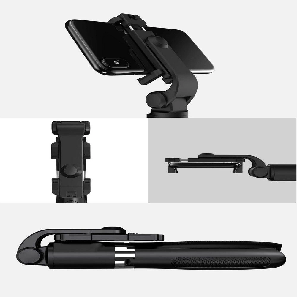Tech-Protect L01S Bluetooth Selfie Stick with Tripod up to 70cm - Blackeng