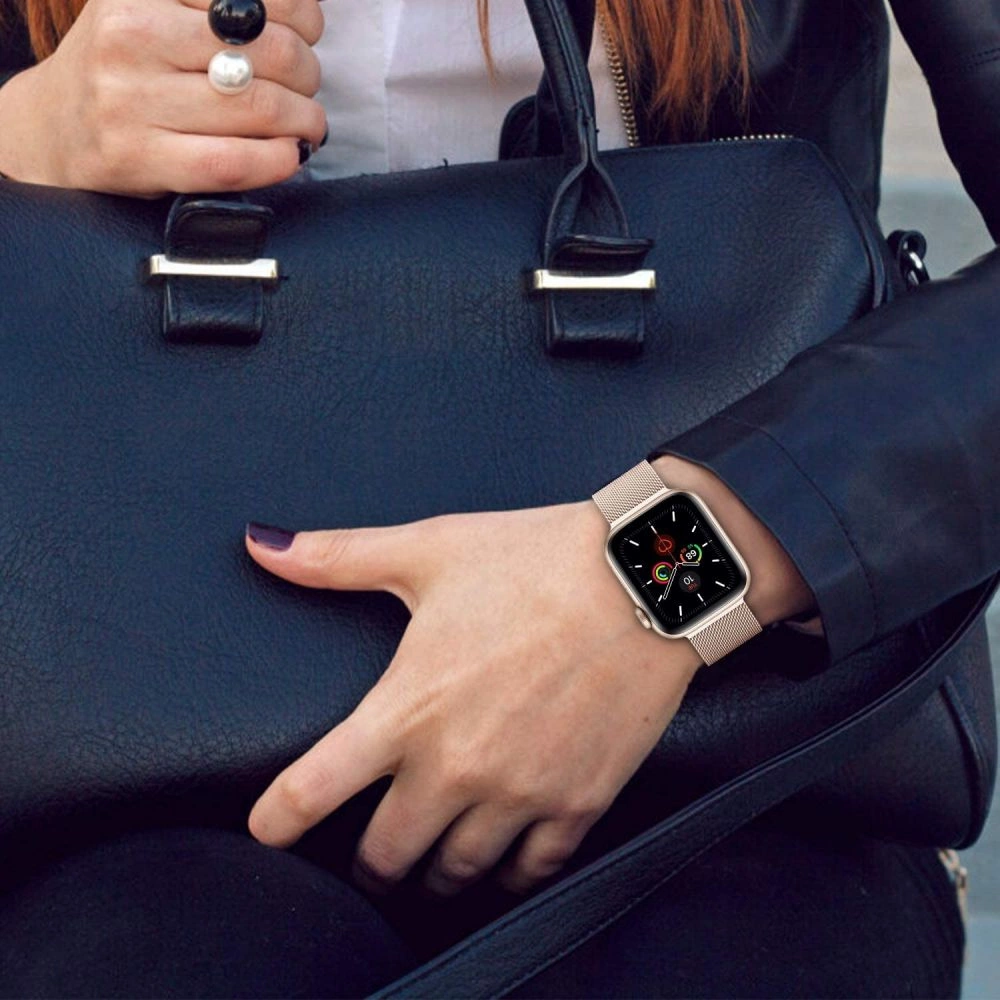 Tech-Protect MilaneseBand for Apple Watch 4 / 5 / 6 / 7 / 8 / 9 / SE (38/40/41 mm) - Pinkeng