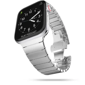 Tech-Protect LinkBand for Apple Watch 4 / 5 / 6 / 7 / 8 / 9 / SE / Ultra 1 / 2 (42/44/45/49 mm) - Silvereng
