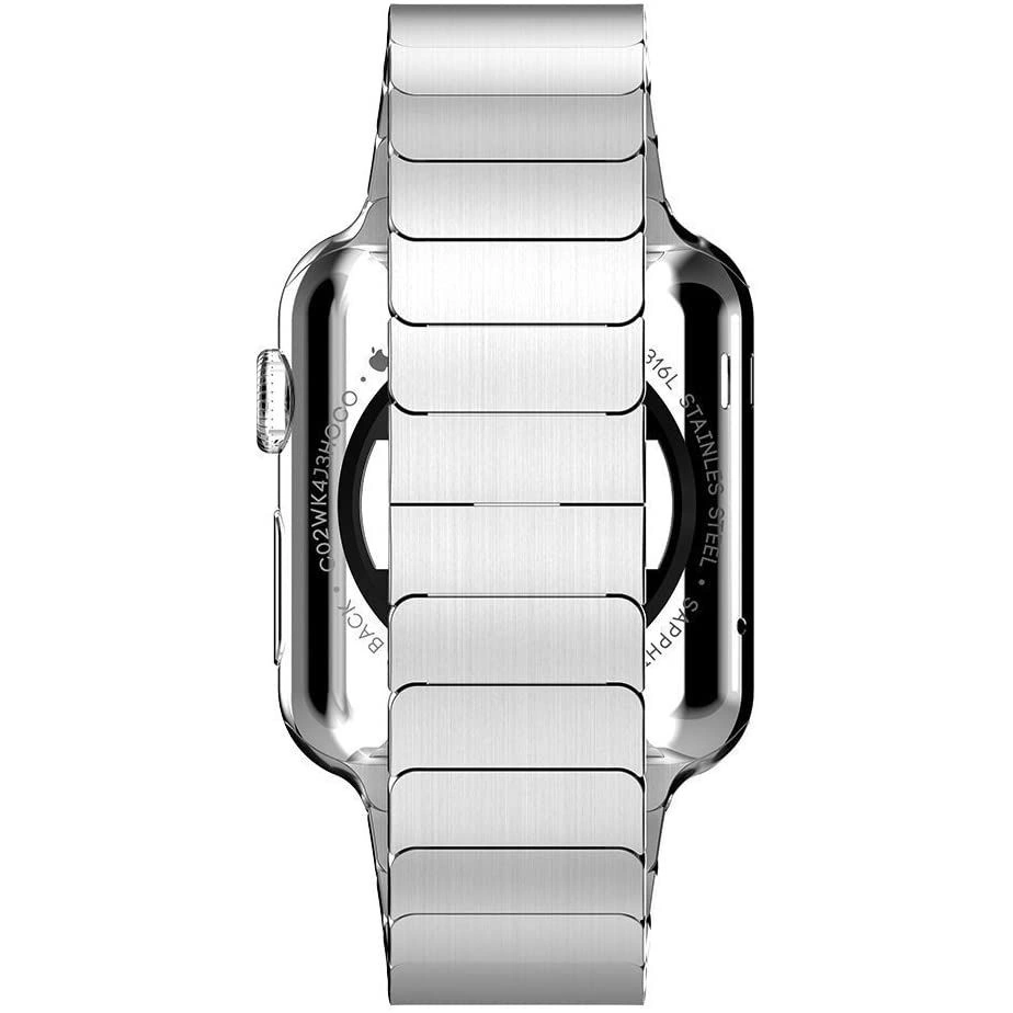 Tech-Protect LinkBand for Apple Watch 4 / 5 / 6 / 7 / 8 / 9 / SE / Ultra 1 / 2 (42/44/45/49 mm) - Silvereng