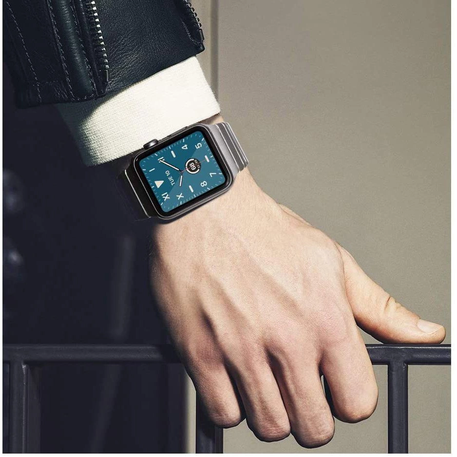 Tech-Protect LinkBand for Apple Watch 4 / 5 / 6 / 7 / 8 / 9 / SE / Ultra 1 / 2 (42/44/45/49 mm) - Silvereng