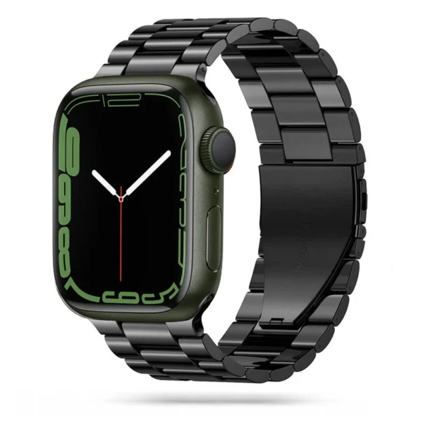 Tech-Protect Stainless Bracelet for Apple Watch 4 / 5 / 6 / 7 / 8 / 9 / SE / Ultra 1 / 2 (42/44/45/49 mm) - Blackeng