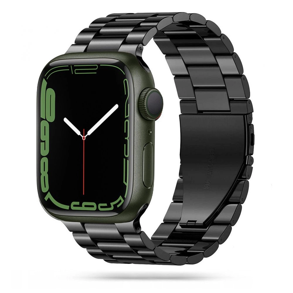 Tech-Protect Stainless Bracelet for Apple Watch 4 / 5 / 6 / 7 / 8 / 9 / SE / Ultra 1 / 2 (42/44/45/49 mm) - Blackeng