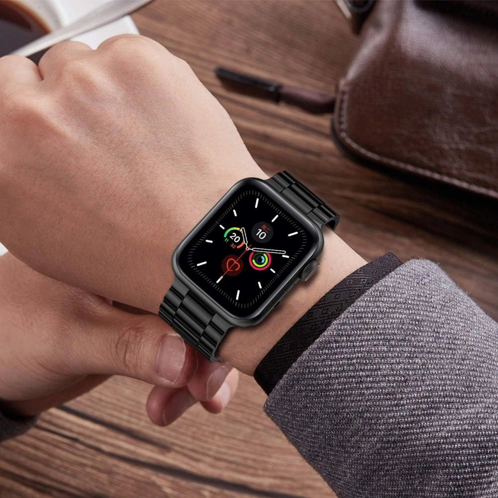 Tech-Protect Stainless Bracelet for Apple Watch 4 / 5 / 6 / 7 / 8 / 9 / SE / Ultra 1 / 2 (42/44/45/49 mm) - Blackeng