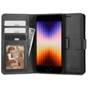 Tech-Protect Wallet Case for iPhone 7 / 8 / SE 2020 / 2022 - Blackeng
