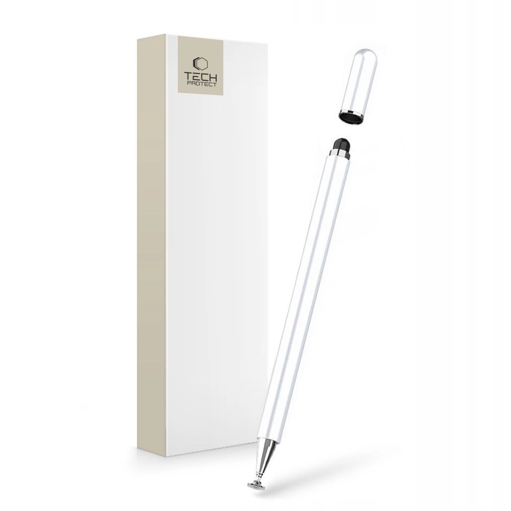 Tech-Protect Charm Stylus - White/Silvereng