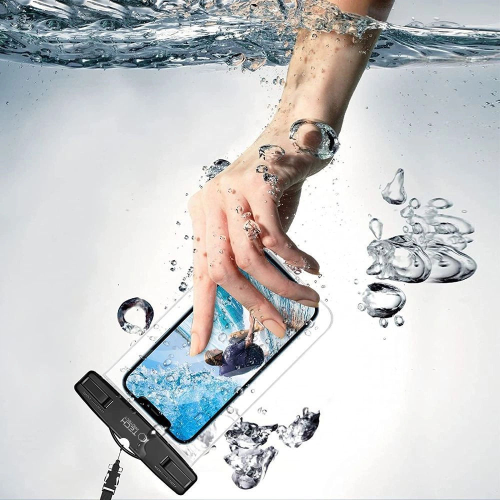 Tech-Protect UWC7 waterproof case universal for smartphones up to 6.9" - blackeng