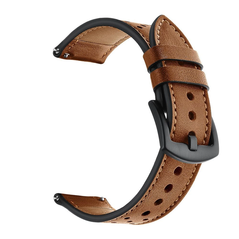 Tech-Protect Leather Strap for Samsung Galaxy Watch 4 / 5 / 5 Pro / 6 / 7 / FE - Browneng