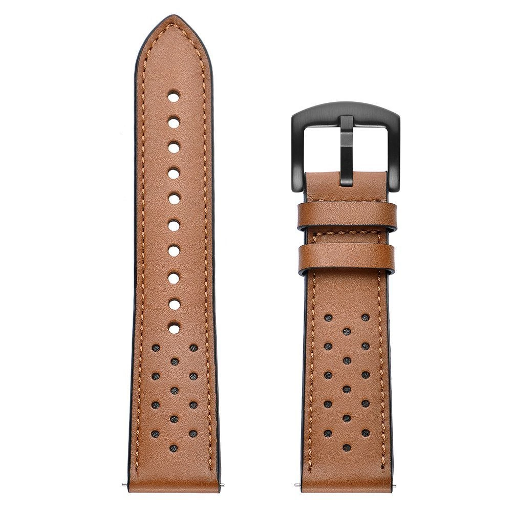 Tech-Protect Leather Strap for Samsung Galaxy Watch 4 / 5 / 5 Pro / 6 / 7 / FE - Browneng