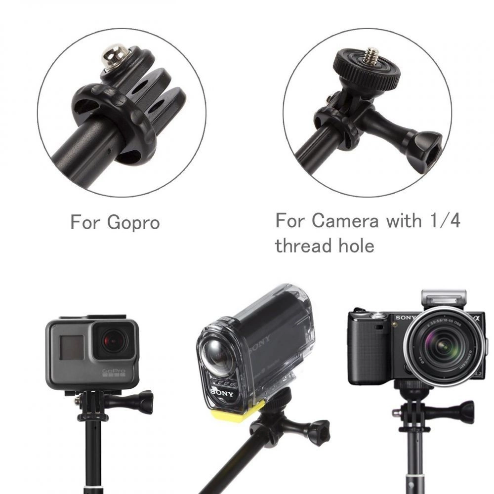Tech-Protect Monopad for GoPro Hero with Selfie Stick up to 92cm - Blackeng