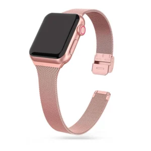 Tech-Protect Thin Milanese Bracelet for Apple Watch 4 / 5 / 6 / 7 / 8 / 9 / SE (38/40/41 mm) - Pinkeng