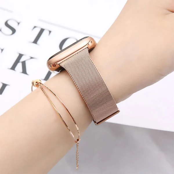 Tech-Protect Thin Milanese Bracelet for Apple Watch 4 / 5 / 6 / 7 / 8 / 9 / SE (38/40/41 mm) - Pinkeng
