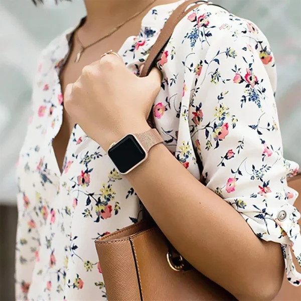 Tech-Protect Thin Milanese Bracelet for Apple Watch 4 / 5 / 6 / 7 / 8 / 9 / SE (38/40/41 mm) - Pinkeng