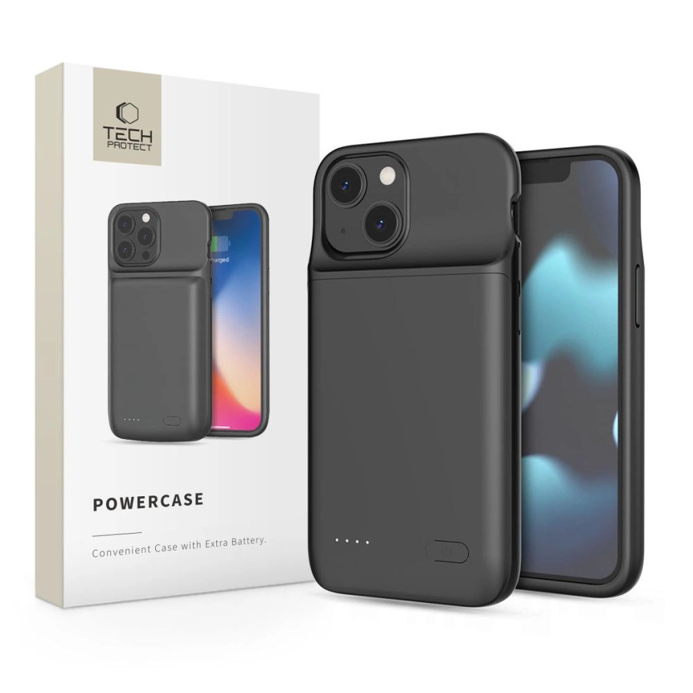 Tech-Protect PowerCase for iPhone 12 mini / 13 mini with 4700mAh powerbank - blackeng