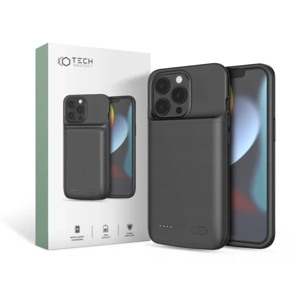 Tech-Protect PowerCase for iPhone 13 / 13 Pro with 4800mAh Powerbank - Blackeng