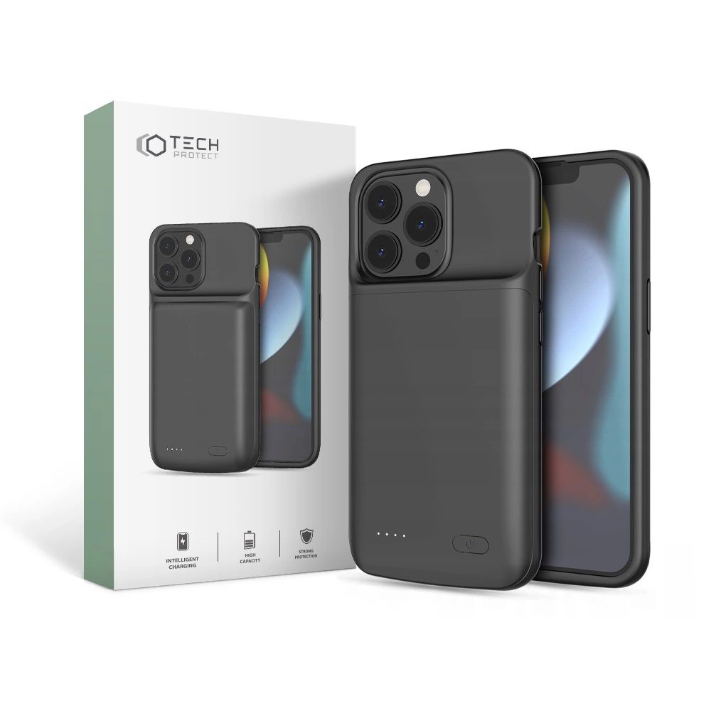 Tech-Protect PowerCase for iPhone 13 / 13 Pro with 4800mAh Powerbank - Blackeng