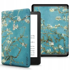Tech-Protect SmartCase for Kindle Paperwhite V / 5 / Signature Edition - Blue with Sakura Flowerseng