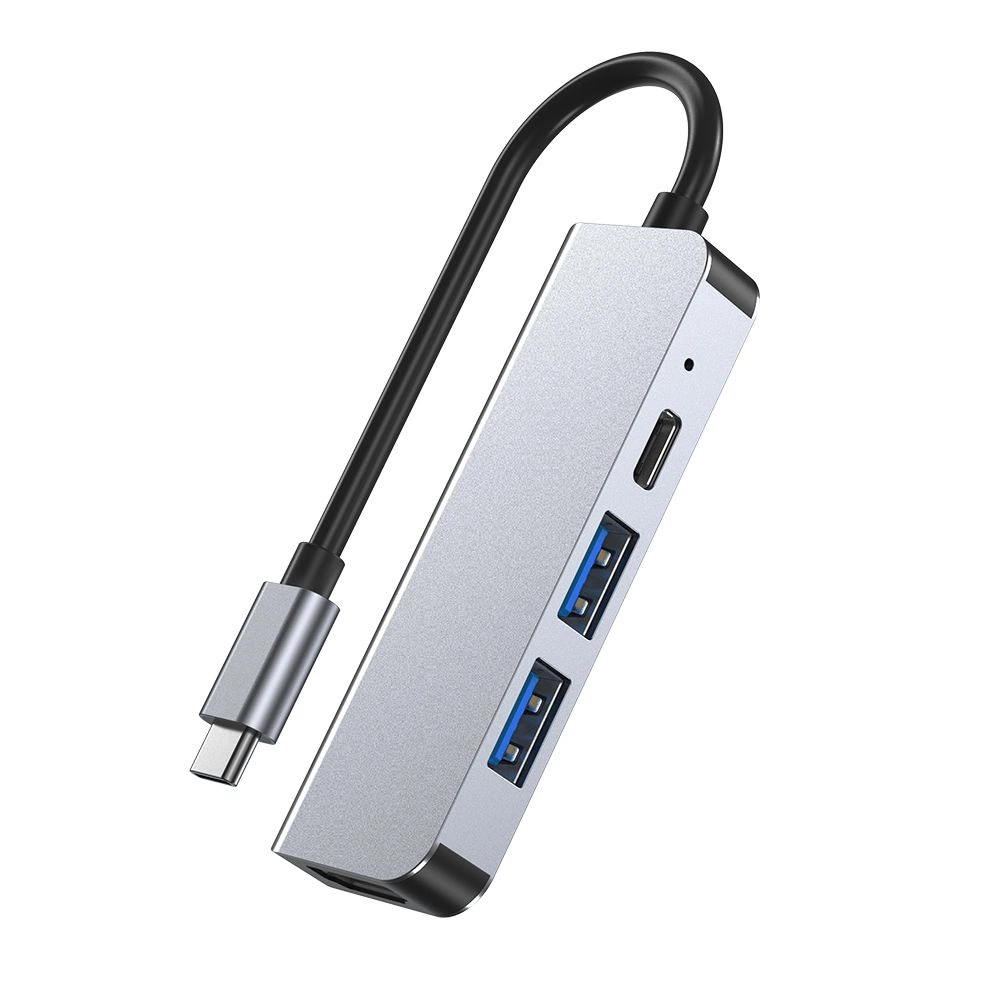HUB Tech-Protect V2 4in1 USB-C - USB-A 3.0 / USB-A 2.0 / USB-C / HDMI - grayeng