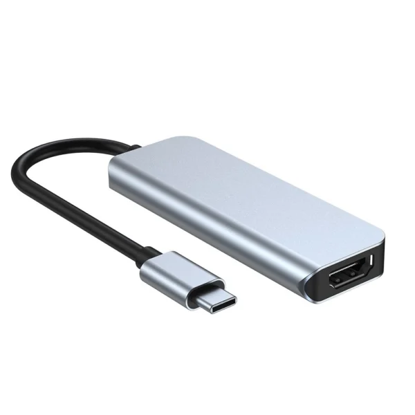 HUB Tech-Protect V2 4in1 USB-C - USB-A 3.0 / USB-A 2.0 / USB-C / HDMI - grayeng