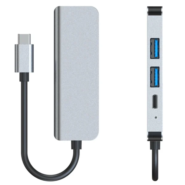 HUB Tech-Protect V2 4in1 USB-C - USB-A 3.0 / USB-A 2.0 / USB-C / HDMI - grayeng