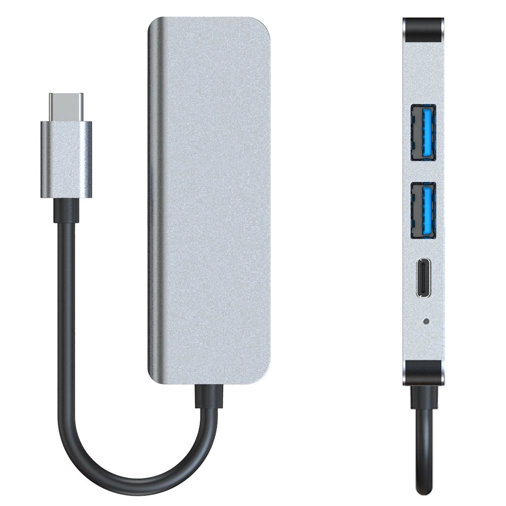 HUB Tech-Protect V2 4in1 USB-C - USB-A 3.0 / USB-A 2.0 / USB-C / HDMI - grayeng