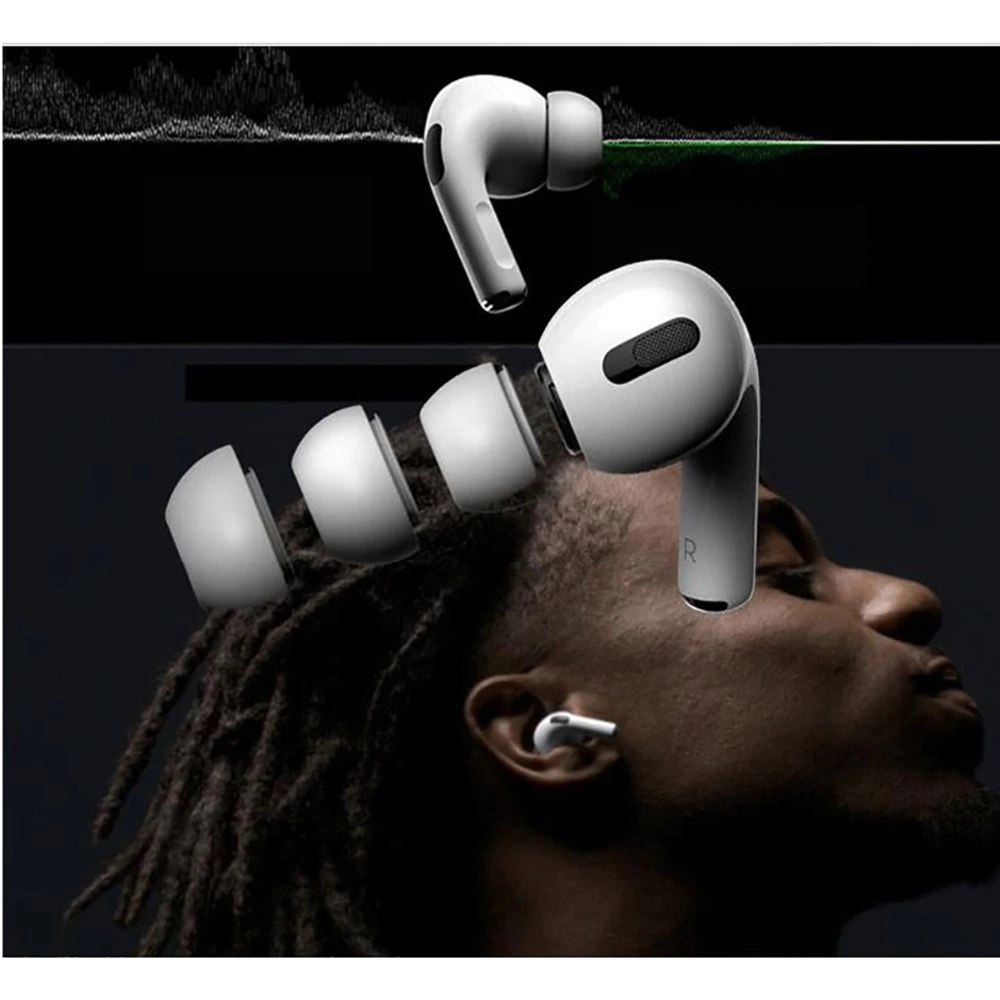 Tech-Protect Ear Tips for AirPods Pro 1 / 2 in sizes S / M / L - white (3 pcs.)eng