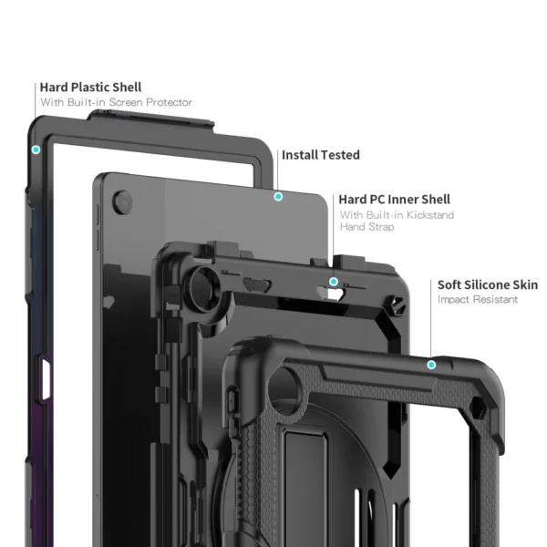 Tech-Protect Solid360 Case for Lenovo Tab M10 Plus (3rd gen.) 10.6" TB-125 / TB-128 - Blackeng