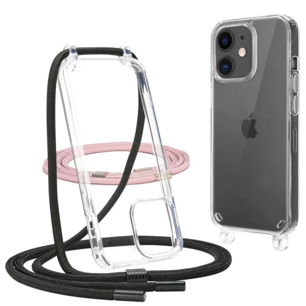 Tech-Protect FlexAir Chain Case for iPhone 11 - Black and Pinkeng